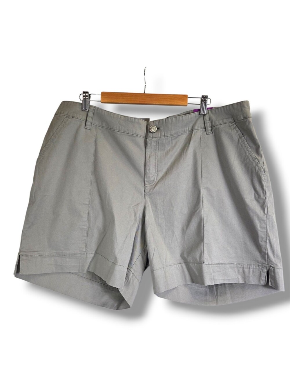 Lane Bryant Light Gray Women's Shorts Size 22